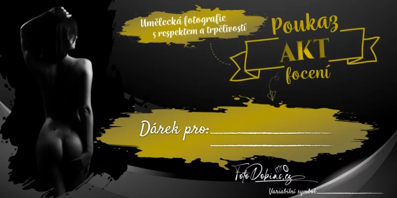 Voacher na focení aktu, umělecká fotografie