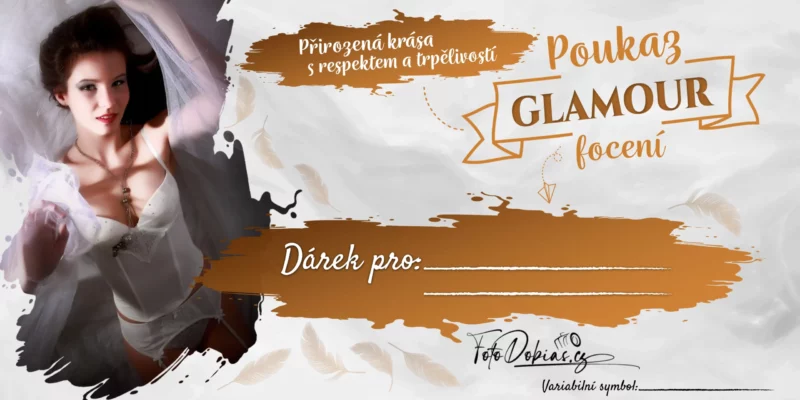 Voacher jako dárek na Glamour focení