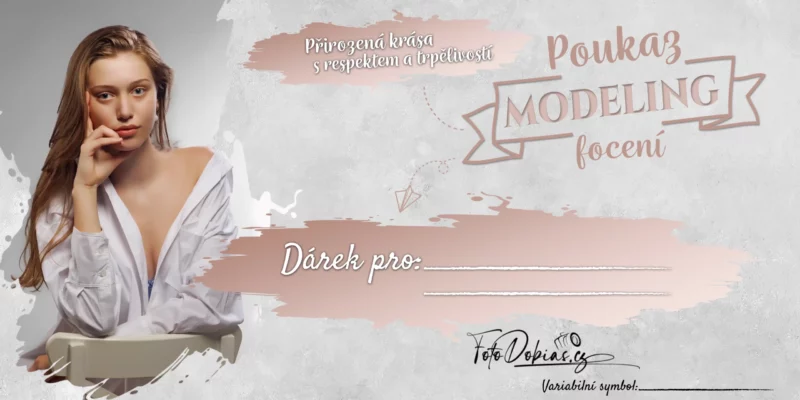 Voucher na modelingové focení v ateliéru
