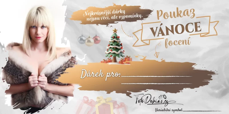 Originální Vánoční dárek, voucher na focení