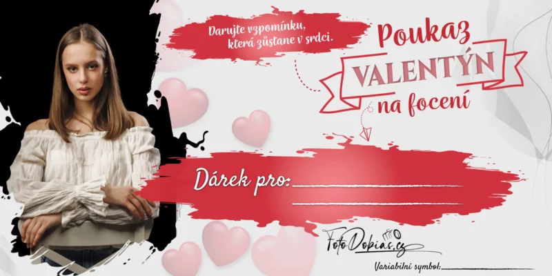 Voucher na focení k Valentýnu