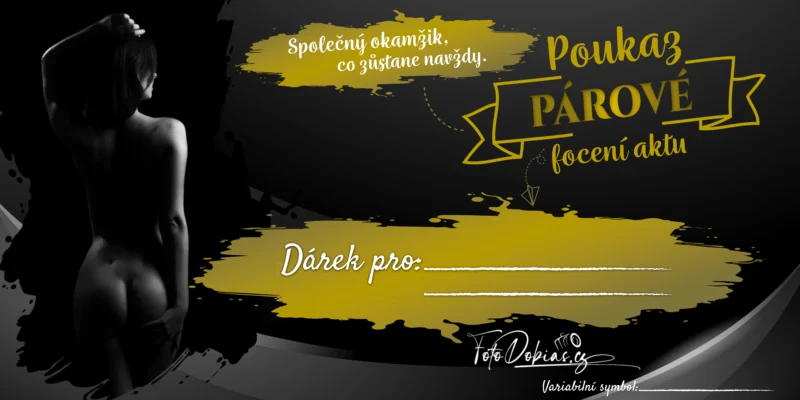 Voacher na párové focení aktu, umělecká fotografie