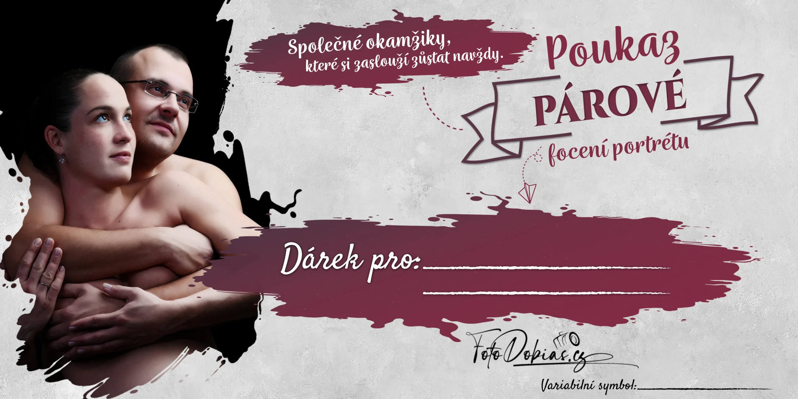 Voucher na portrétní focení v páru (Praha)